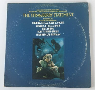 The Strawberry Statement  Crosy Still Nash Neil Young 1970  2LP MGM 2SE-14ST - Image 1 of 4