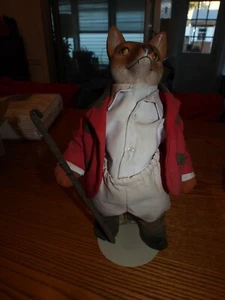 BOMBAY COMPANY 14" FOX W/STAND IN RIDING CLOTHES ASCOT BREECHES  VINTAGE CROP - Picture 1 of 7