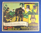 1936 Gum G-Men & Heroes of The Law - #23 "Blasting Out a Gang..." - G/VG