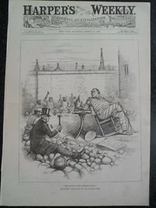 Gefängnis Arbeit Problem ehrlicher Bürger Schuldner Gefängnis Sträfling Harper's Weekly 1884 - Bild 1 von 1