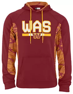 Sudadera con capucha elevada con líneas de camuflaje Zubaz NFL para hombre Washington Commanders - Imagen 1 de 8