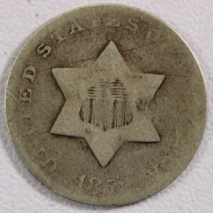 1852 Type 1 Three Cent Silver - G - Picture 1 of 2