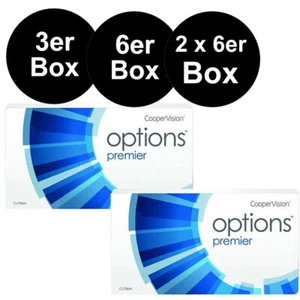 3er, 6er oder 2x6er Box Options Premier SiHy Monats Linsen CooperVision - Bild 1 von 12