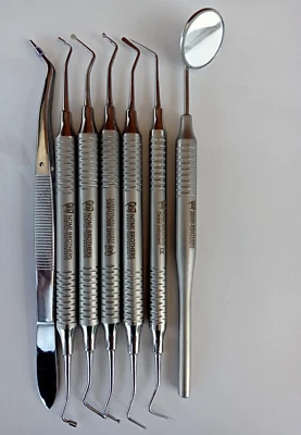 NOMI BROTHERS Dental Composite Filling Restorative Kit Dental Instruments Double set of 7 pcs