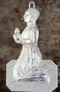 Ex FSK Herz Votivo Grace Beleg IN Gebetskette Silber 925 CM 11.5 X 6.5 - Bild 1 von 1