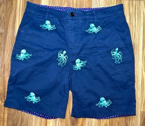 Lords of Harlech Octopus Blue Chino Shorts Men's 30 $125 MSRP ***READ*** - Picture 1 of 10