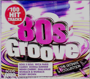 100 Greatest Hits Of The Eighties 80's Groove NEW 5xCD Shalamar Mantronix Raze +