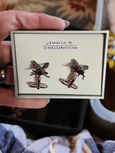 Fly Insect Cufflinks by Roundtree Yorke Novelty Jewelry Dillard's - Picture 1 of 5