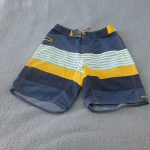 Patagonia Boardshorts Herren 32 blau gestreift Kordelzug Surfen Strand Schwimmen - Bild 1 von 11
