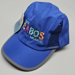 Cappello Leggero Los Cabos Messico Regolabile Strapback Blu Corsa Yoga Spiaggia - Foto 1 di 13