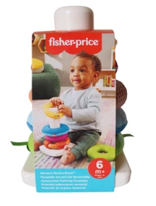 Fisher Price Sensory Rock-a-Stack Pyramid 6m+ NUEVO - Imagen 1 de 5