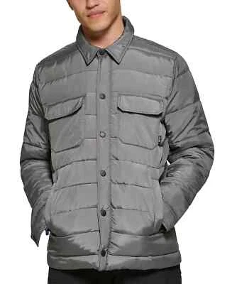 Bass Outdoor Men's Mission Quilted Puffer Shirt Jacket,  Gargoyle Gray,  XL - Image 1 of 4