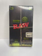 RAW Black Organic Hemp Rolling Papers Purest Natural Gum 1 1/4 Sealed Display