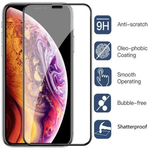 Tempered Glass Arc Screen Protector For iPhone 14 13 12 11 Pro X XR XS Max Mini - Picture 1 of 10