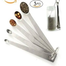 Stainless Steel Spoon Pinch Coffee Dash Tea Measuring Spoons Set JJ