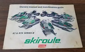 Used OEM Coleman Owners Manual - Skiroule RT & RTX Series II - 3213-9001 - OMB1 - Bild 1 von 4