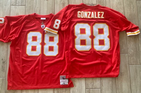 Tony Gonzalez Mitchell Ness 2004 Kansas City Chiefs Jersey Size 52 2XL Mens XXL Cover