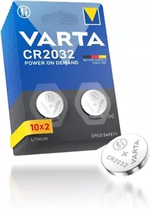 20 VARTA Litio CR2032 Batterie Pile CR KECR 2032 L14 SB-T15 LF-1/2V 5004L - Foto 1 di 4