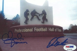Charlie Joiner Dan Fouts Signed Chargers Football Hall of Fame 4x6 Photo PSA/DNA - Picture 1 of 24