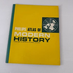 Phillips Atlas Of Modern History 1970 Vintage Softcover Book - Picture 1 of 11
