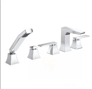 Neu Bristan Ebenholz 5 Loch Bad Dusche Mischbatterie mit Mobilteil, Set - Bild 1 von 2