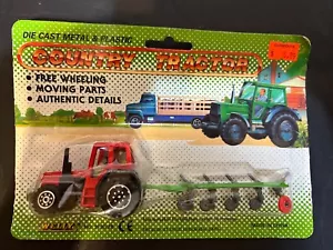 Welly Red Country Tractor Die Cast Set Moving Parts Authentic Detail - Picture 1 of 2