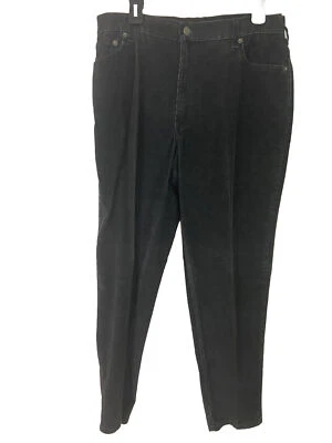 Pantalones de pana Levi’s 550s 14 negros calce relajado pierna cónica para mujer vintage Foto 1 de 4