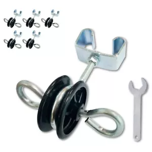 Q'mark Farm Electric Fence T-Post Gate Handle Anchors Double Hook T-Post 2-Rings - Picture 1 of 5