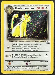POKÉMON~DARK PERSIAN~17~HOLO~PROMO BLACK STAR~ENG~LP- - Picture 1 of 2