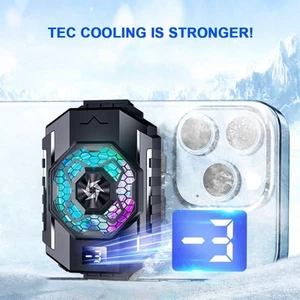 Refroidisseur Smartphone Gaming avec Lumière RGB et Fonction Vitesse Ventilateu - Photo 1 sur 13