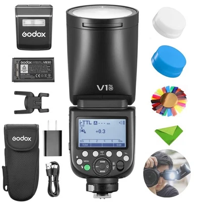 Godox V1Pro Flash TTL Speedlight 2.4G Wireless with External Flash for Nikon  - Image 1 of 4