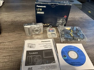 Panasonic LUMIX DMC-LZ10 10MP Digital Camera Silver- Tested & Working W/ SD Card - Picture 1 of 15