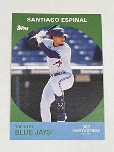 2022 Topps 582 Montgomery Club Baseball - Santiago Espinal - Toronto Blue Jays - Picture 1 of 2