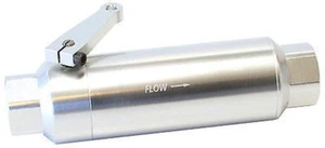 Aeroflow AF66-2051S -12ORB Inline Filter with Ballvalve Stainless Steel 60 Micr - Picture 1 of 4