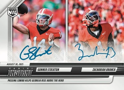 Panini Instantáneo NCAA NIL Gunner Stockton Zachariah Rama Doble Automático/99 - Preventa Foto 1 de 2