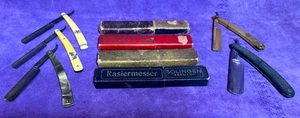 ANTIQUE STRAIGHT RAZORS - LOT Of 5 RAZORS - 4 BOXES - Bild 1 von 18