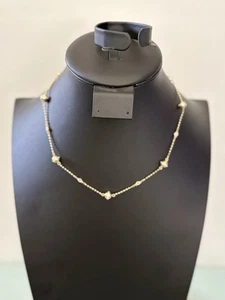Lauren Ralph Lauren CZ Gold Tone Station Balls W/ Clear Rhinestones - Picture 1 of 7