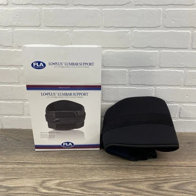 FLA Pro-Lite Lo-Plus Lumbar Support Back Brace Large 34-39” Black - Image 1 of 4