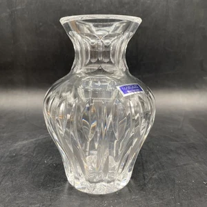 Waterford Sheridan Crystal Bouquet Vase 6” Elegant Vertical Cuts - Picture 1 of 10
