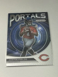 2023 Panini Prizm "Portals" Justin Fields #PO-7 Chicago Bears Football - Bild 1 von 2