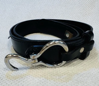 Cinturón estilo cuero troy vintage hecho a mano para hombre negro ecuestre HOOF PICK Foto 1 de 4