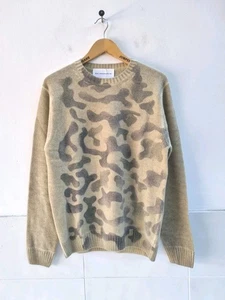 Suéter Baldessarini Jersey Hombre Mezcla Lana Camuflaje, Marrón Beige, Talla 50 Mediana. - Imagen 1 de 8