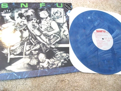 SNFU/ Better Than A Kick In The Eye/ 1988/ Hardcore/Blue Vinyl/ Insert - Image 1 of 4