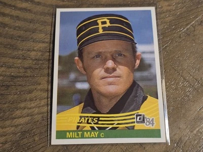 1984 Donruss #386 Milt May Pittsburgh Pirates Nmmt - Image 1 of 3