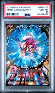 Dragon Ball Super Card Ultra Instinct Son Goku Dawn of Divinity BT8-109 PSA 10 - Picture 1 of 2