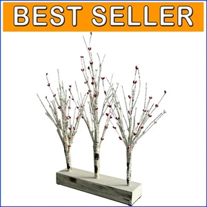 Light Up Your Table with an 21-Inch Illuminated Berry Tree - Timed Battery Decor - Picture 1 of 9