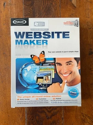 Big Box PC CD ROM Software Magix Website Maker Windows Vista / Complete - Image 1 of 4