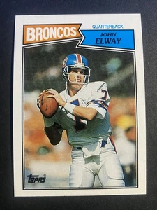 1987 Topps Football John Elway Denver Broncos Card #31 Hall of Fame - Picture 1 of 2