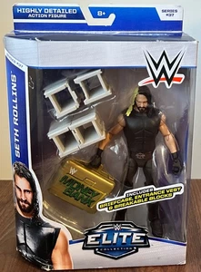WWE Seth Rollins Series 37 Elite with Gold Briefcase Wrestling Figur Neu MF - Bild 1 von 3