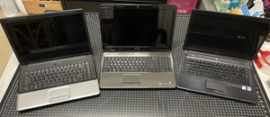 Lot Of 3 Laptops Dell Inspiron M5010 Compact Presario Cq50 C700 For Parts Repair